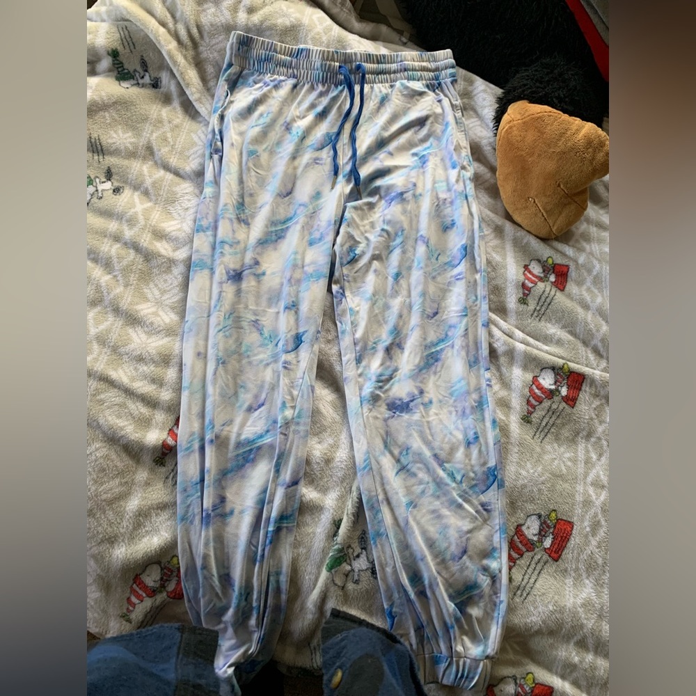 Blue Tie-Dye Joggers